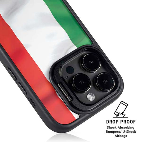 Italy Flag iPhone 14 Pro Kickstand Case